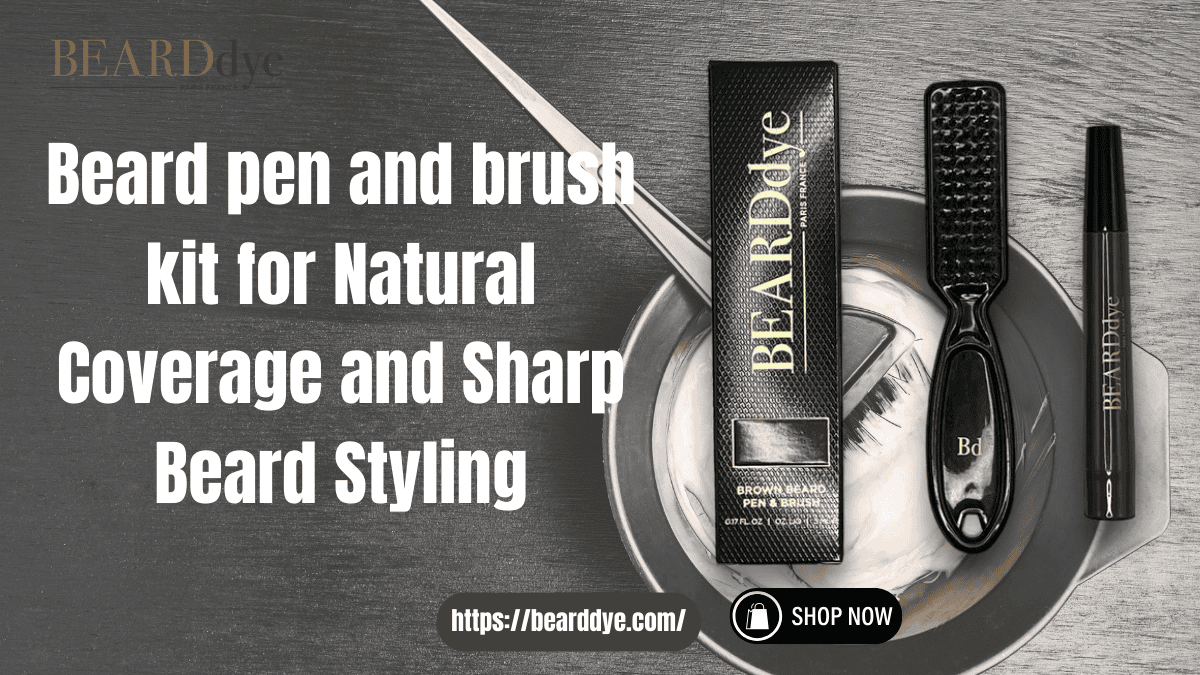 Beard pen and brush kit
