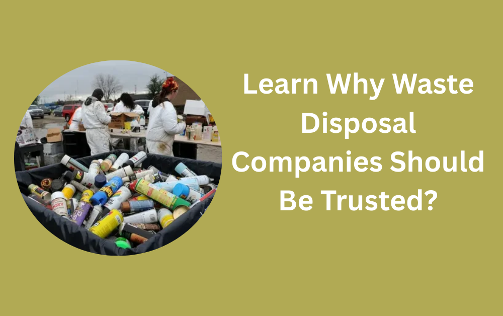 Learn Why Waste Disposal Companies Should Be Trusted?