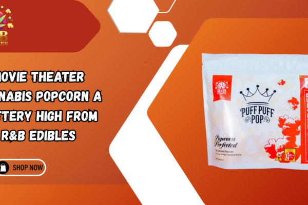 Movie Theater Cannabis Popcorn A Buttery High from R&B Edibles Movie Theater Cannabis Popcorn