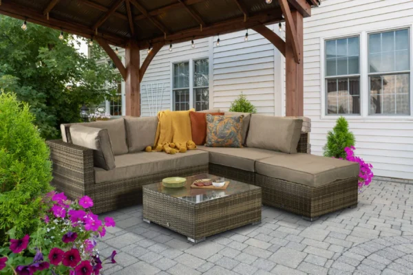 Savannah Rattan Corner Sofa