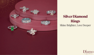 silver diamond rings