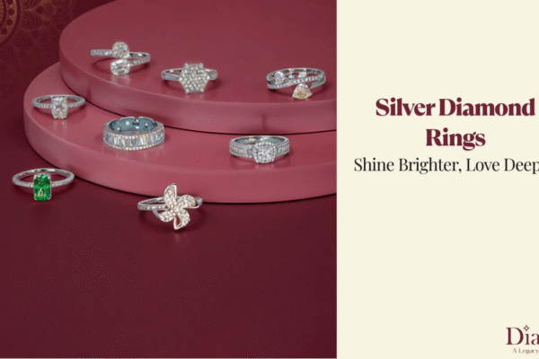silver diamond rings