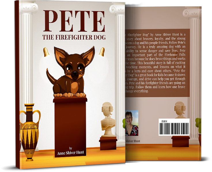 Pete, The Firefighter Dog Book By Author Anne J Hunt