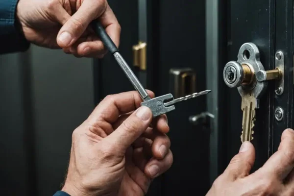 Fast, Reliable, and Professional Locksmith Services in Phoenix, AZ Professional residential locksmith installing smart lock in Phoenix